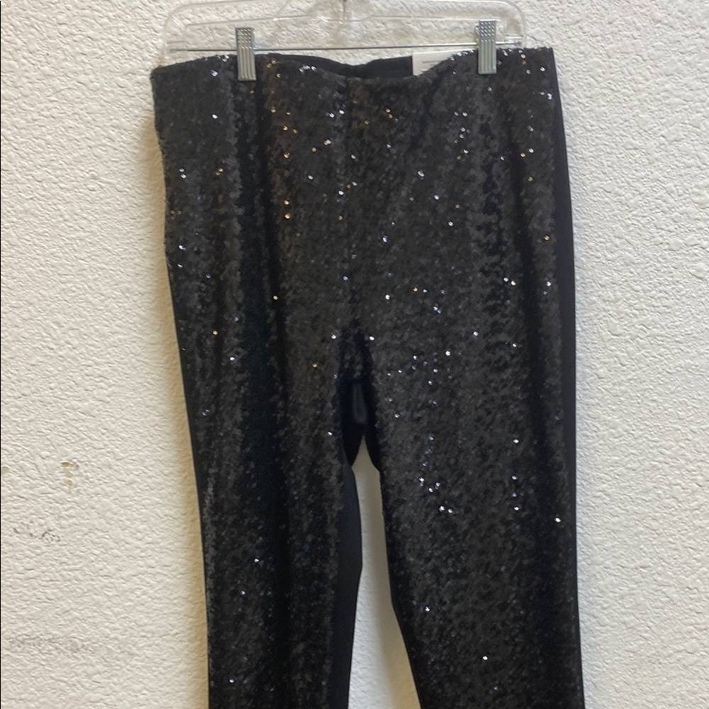 Sparkling Black Sequin Trousers